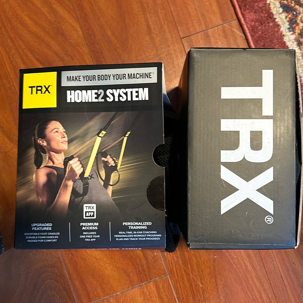 TRX Home 2 System with box. Straps, door and suspension anchor, travel bag